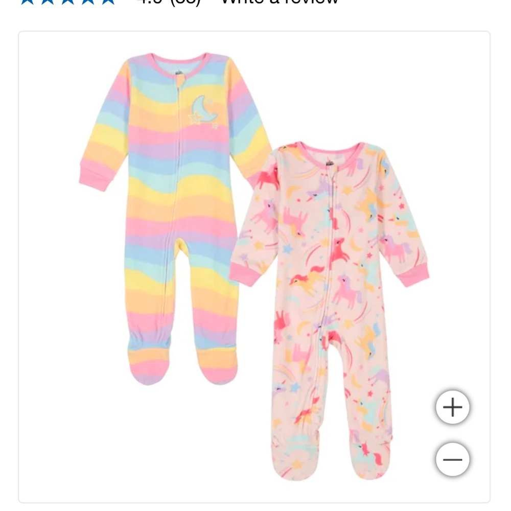 kids headquarters fleece sleepers nwt